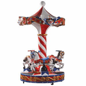 Kinder-Karussell mit Pferden