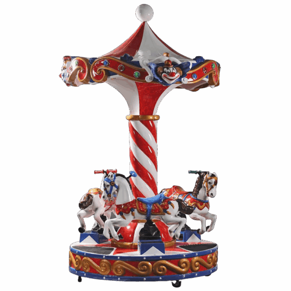 Kinder-Karussell mit Pferden