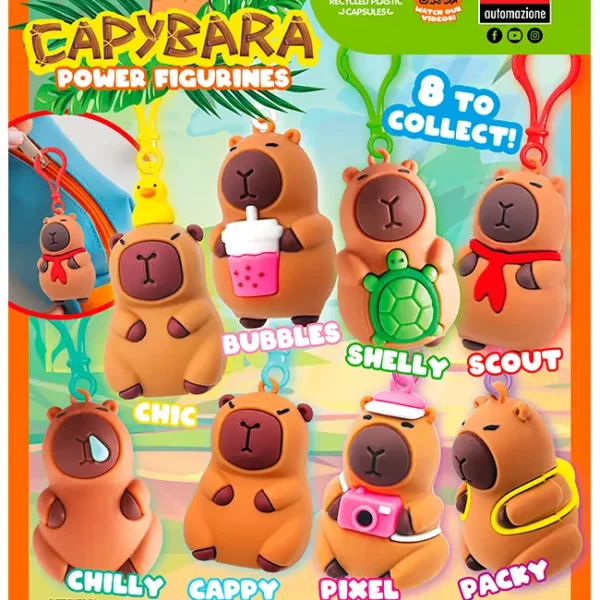 Kapseln CAPYBARA POWER FIGURINES Ø65 mm