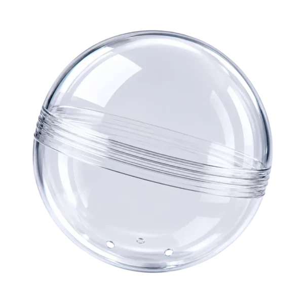 Kunststoff-Leerkapsel Ø 100mm Transparent