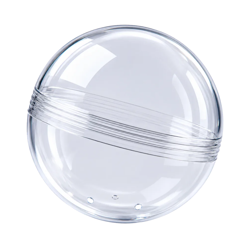 Kunststoff-Leerkapsel Ø 100mm Transparent
